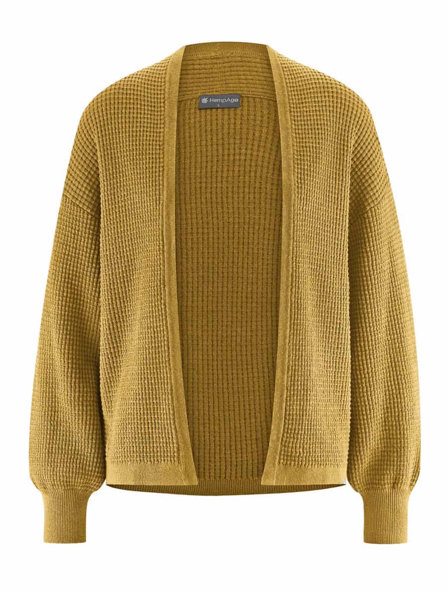 Cardigan manga abullonada ecológico para mujer - Imagen 4