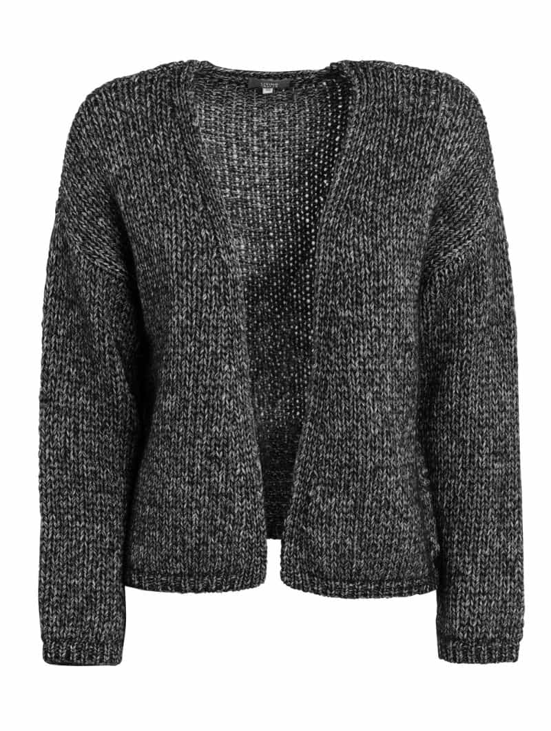 Cárdigan de punto grueso gris 100% ecológico - Imagen 6