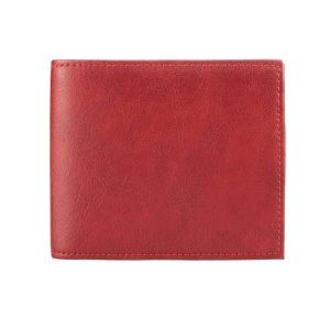 Cartera billetera, color rojo 100% vegana