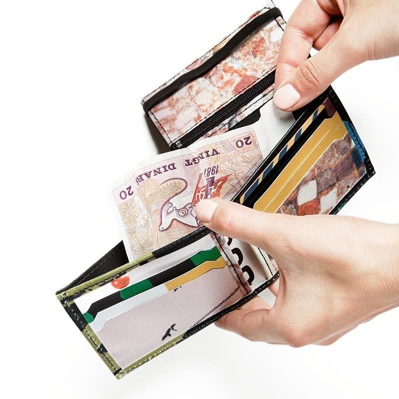 Cartera monedero de cámara de neumático reciclada - Imagen 5