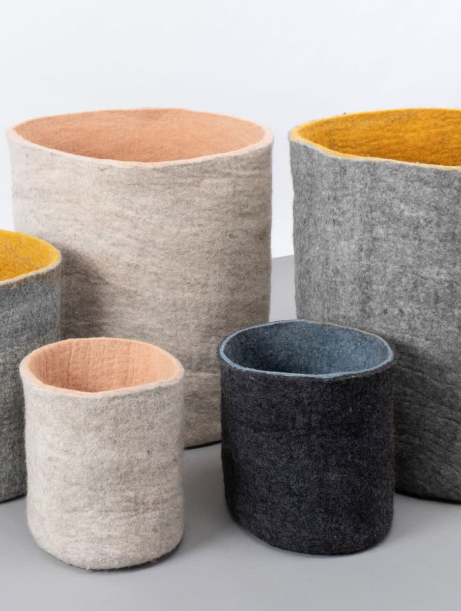 Cesta almacenaje de fieltro multiusos - Imagen 2