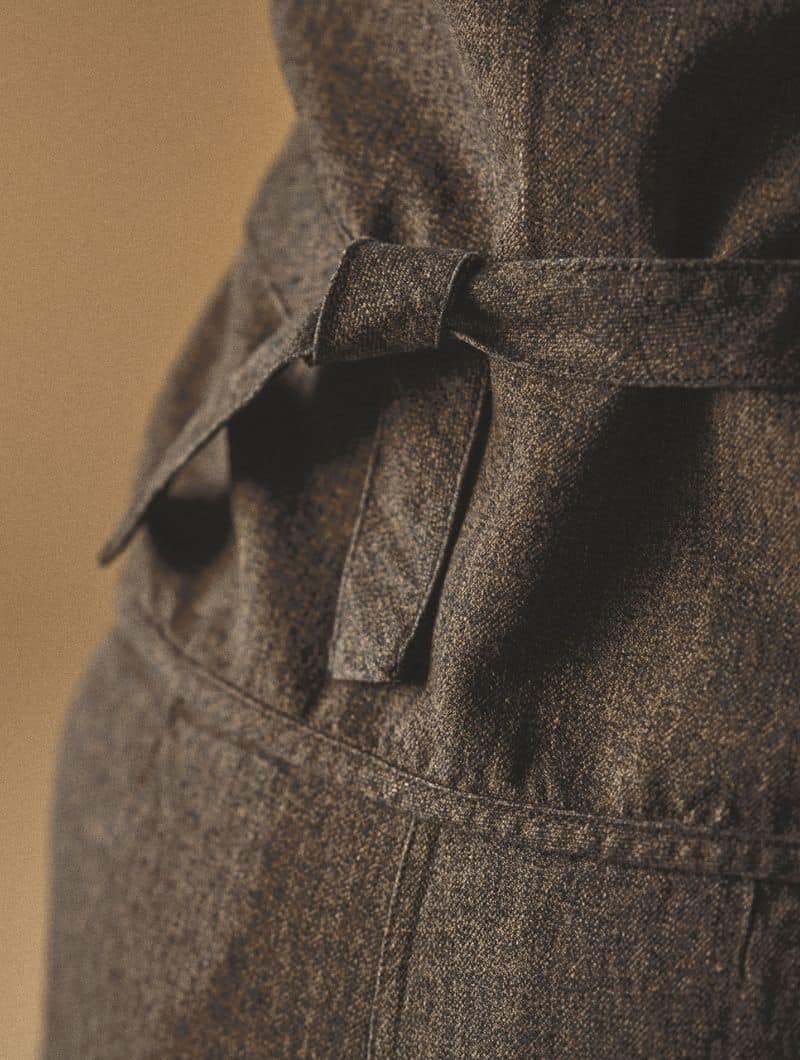 Chaleco entallado mujer de sarga ecológica - Imagen 3