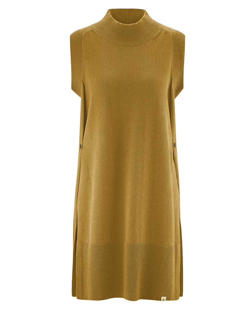 Chaleco largo mujer de cáñamo y algodón ecológico - Imagen 4