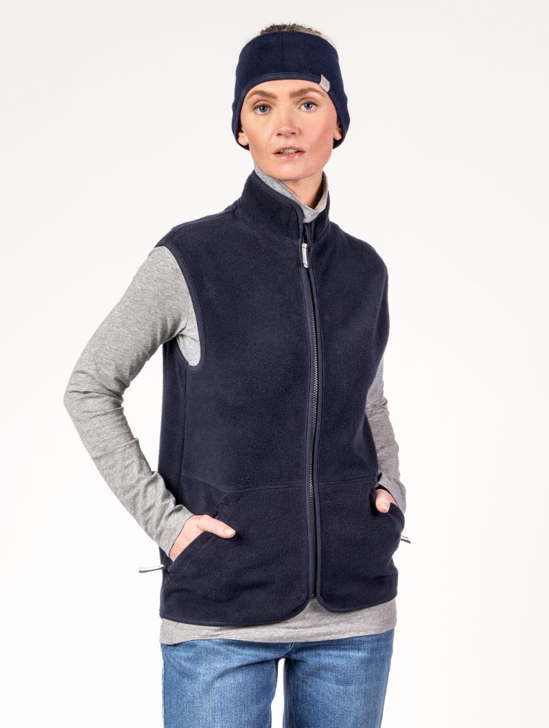 Chaleco polar mujer 100% algodón orgánico - Imagen 2