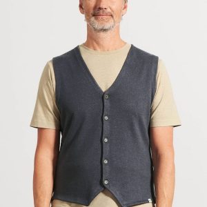 Chaleco punto hombre con botones