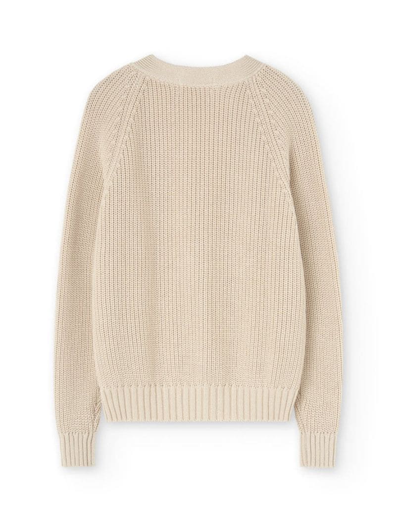 Chaqueta beige mujer de algodón orgánico - Imagen 6