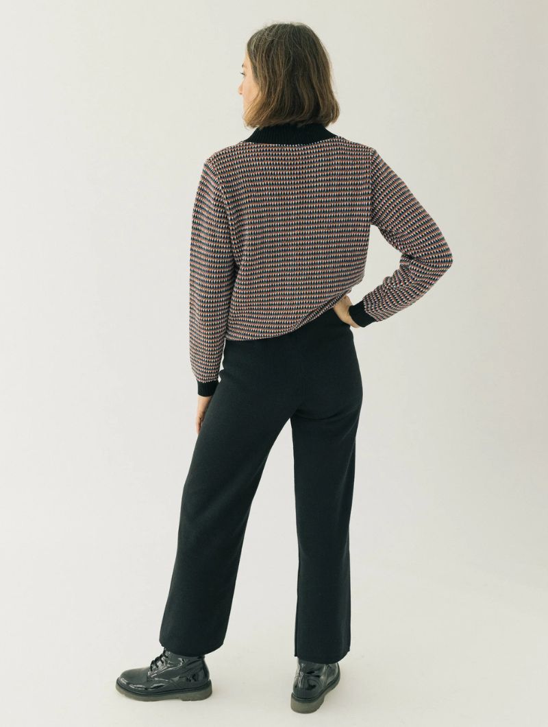 Chaqueta bomber de punto texturizado para mujer - Imagen 8