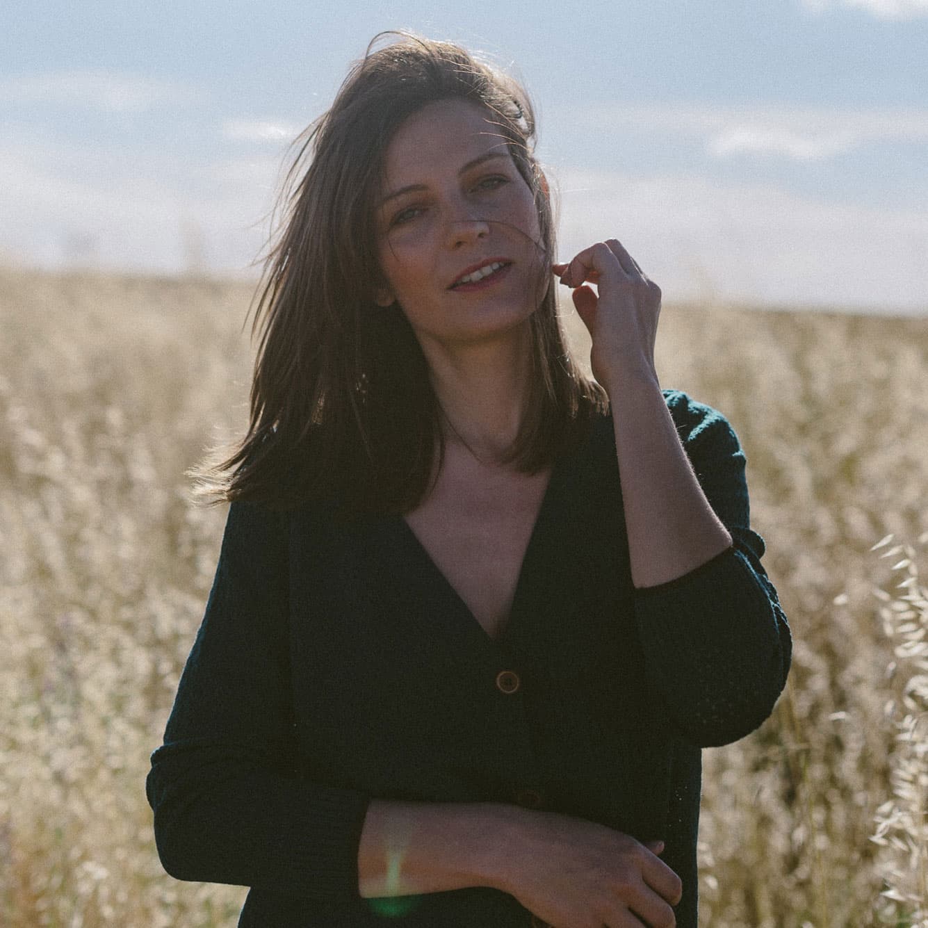 Chaqueta de lana reversible verde - Imagen 6