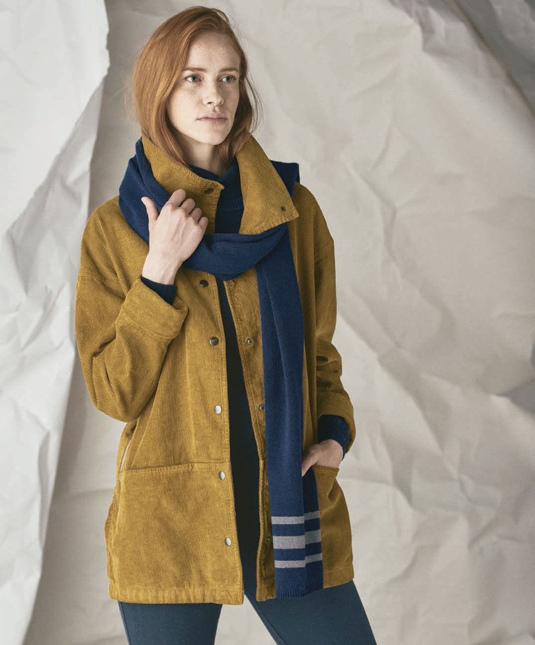 Chaqueta de pana mujer con cinturón ajustable - Imagen 2