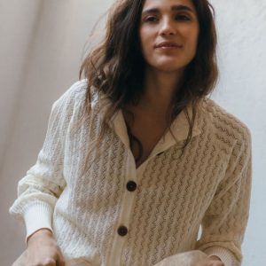 Chaqueta de punto calado, «Aire» niebla