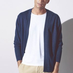 Chaqueta de punto hombre sin botones ecológica