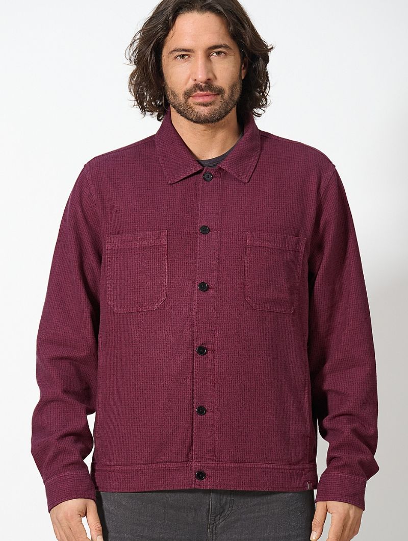 Chaqueta pepita cáñamo y algodón orgánico hombre - Imagen 6