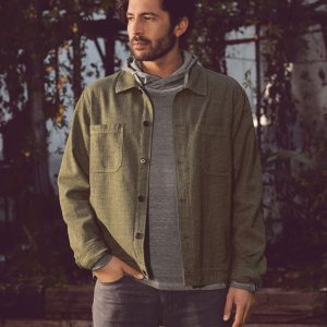 Chaqueta pepita cáñamo y algodón orgánico hombre