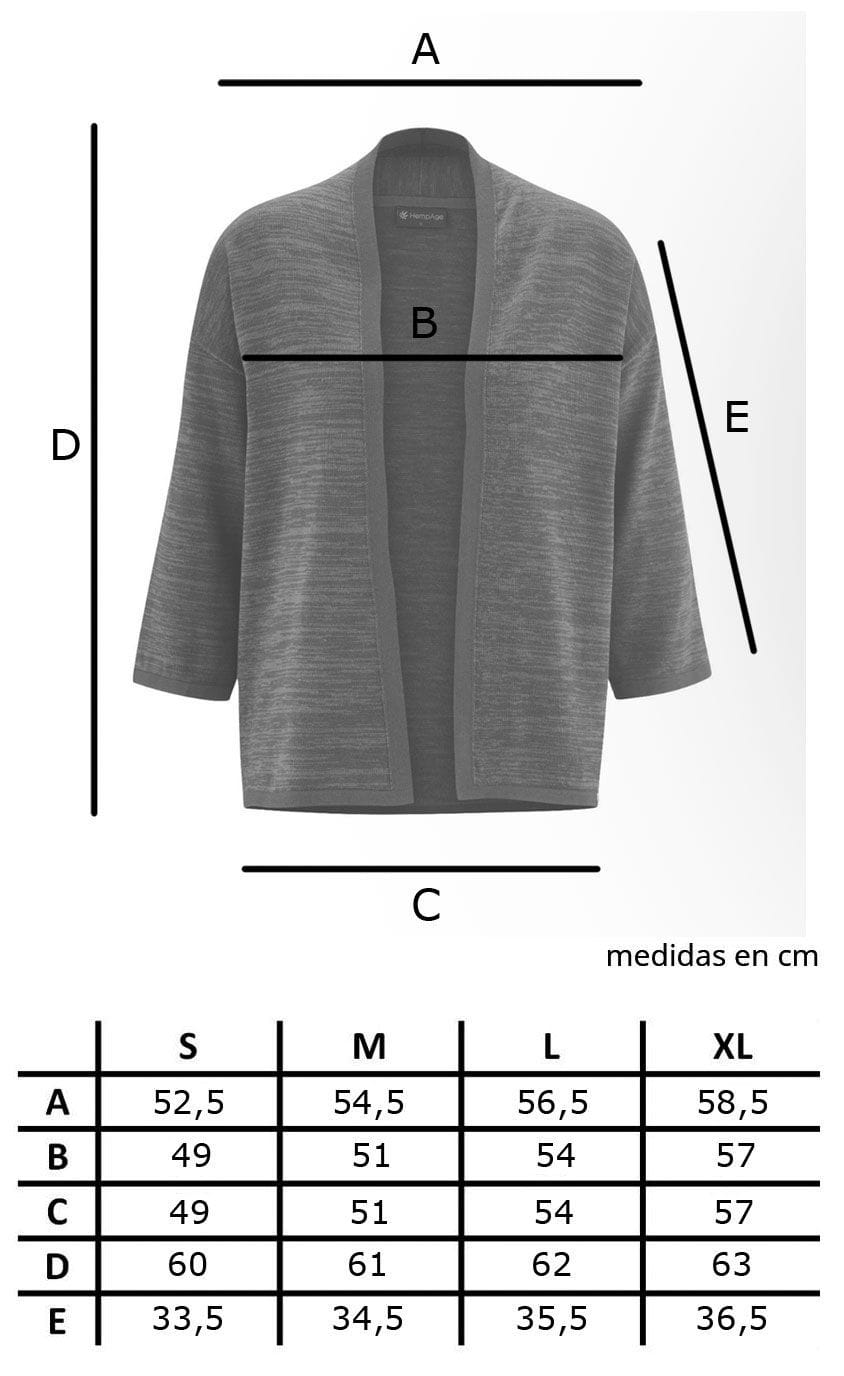 Chaqueta punto manga tres cuartos moteada - Imagen 6