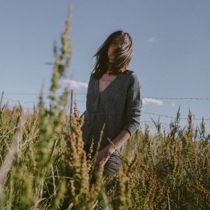 Chaqueta reversible gris de lana