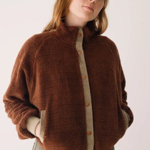 Chaqueta sherpa mujer de algodón orgánico