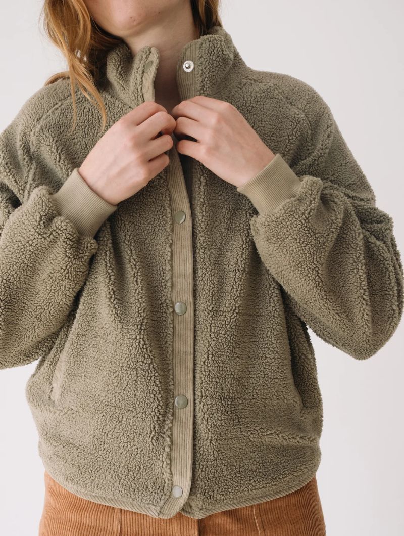 Chaqueta sherpa mujer de algodón orgánico - Imagen 4