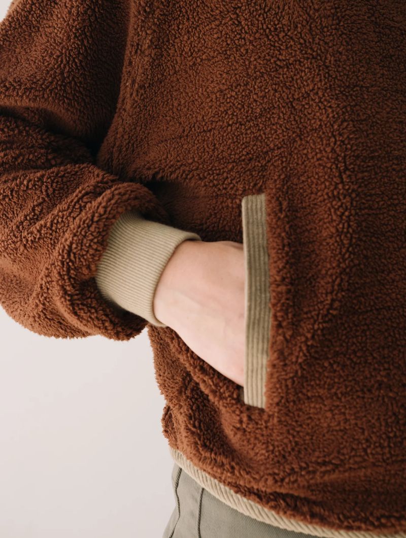 Chaqueta sherpa mujer de algodón orgánico - Imagen 5