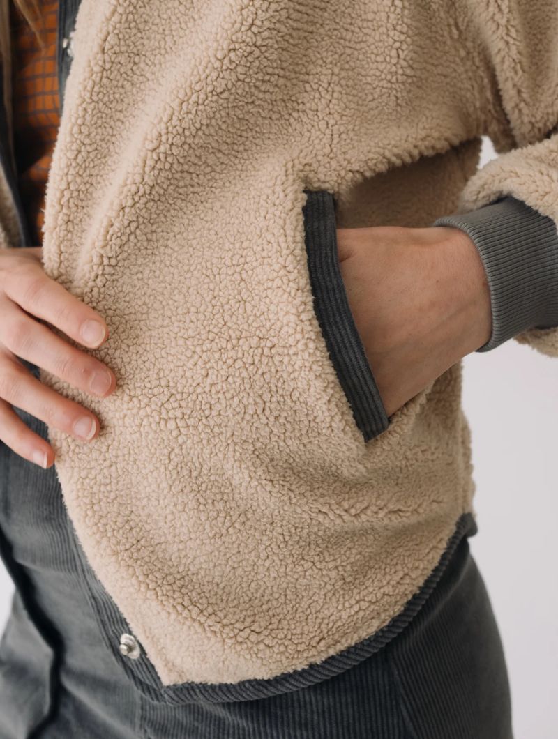 Chaqueta sherpa mujer de algodón orgánico - Imagen 9