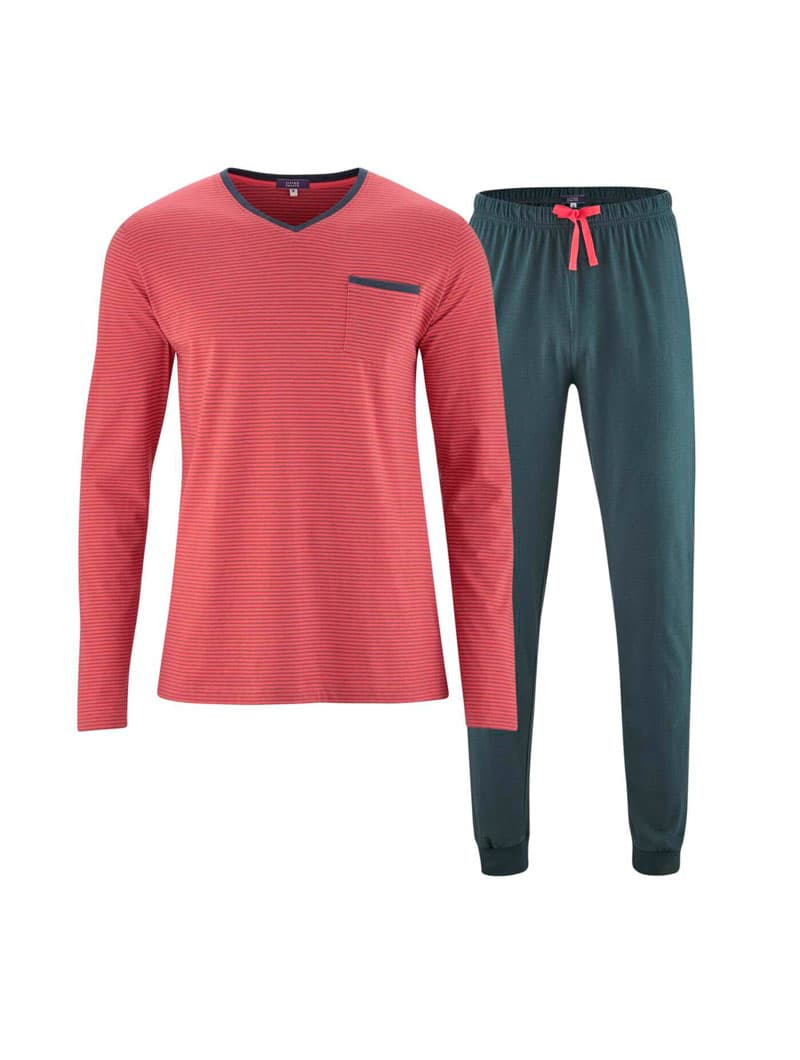 Pijama largo hombre 100% algodón orgánico - Imagen 3