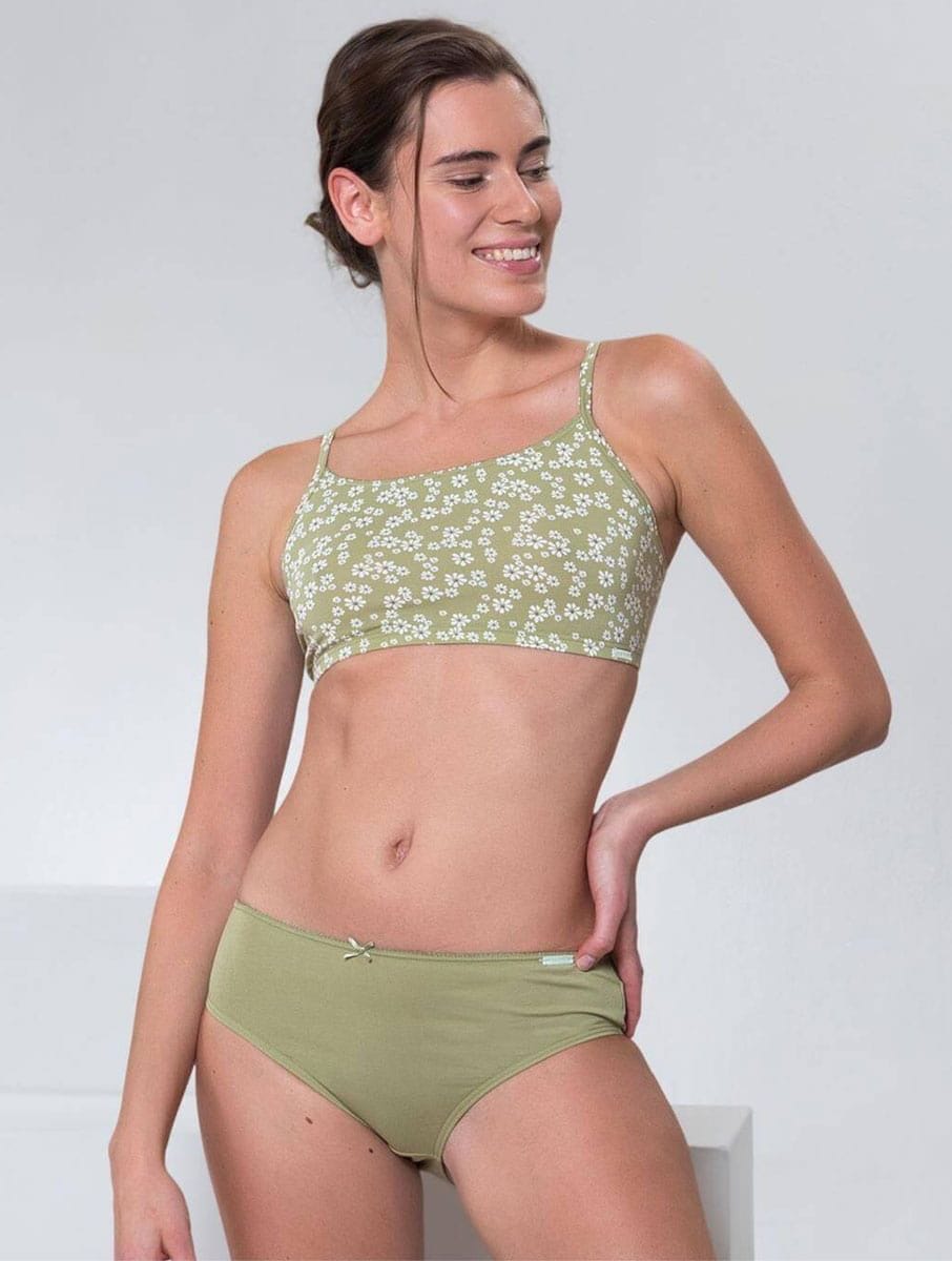 Pack 3 bragas de algodón orgánico color pastel - Imagen 4