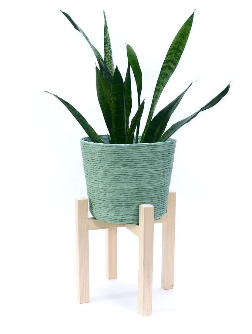 Cubre macetas de tela reciclada - Imagen 9