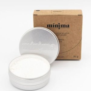 Dentífrico en polvo 100% natural, sabor menta