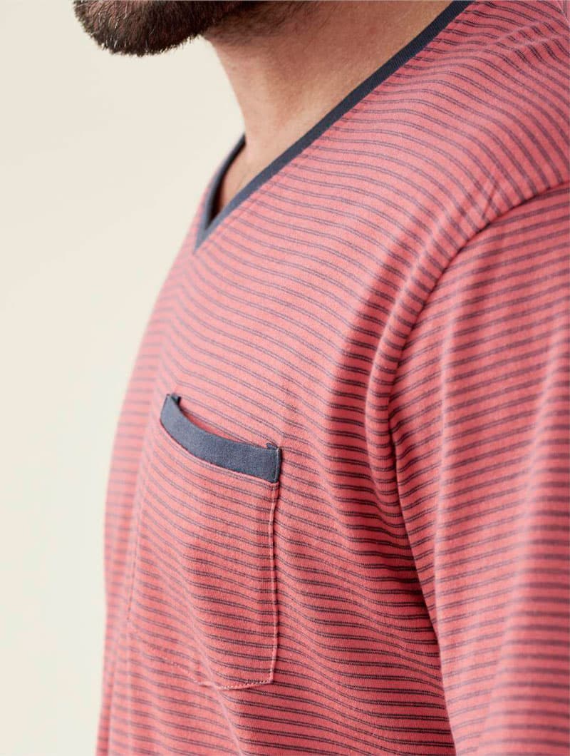 Pijama largo hombre 100% algodón orgánico - Imagen 5