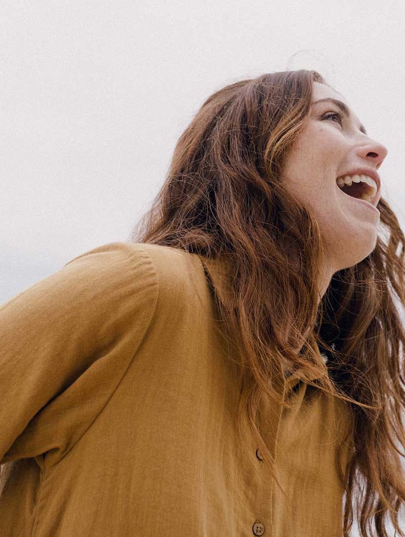 Vestido camisero manga tres cuartos 100% ecológico - Imagen 8