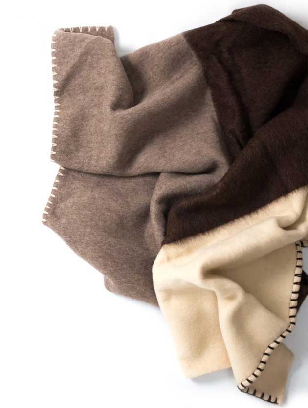 Edredón cama 100% lana ecológica tricolor - Imagen 3