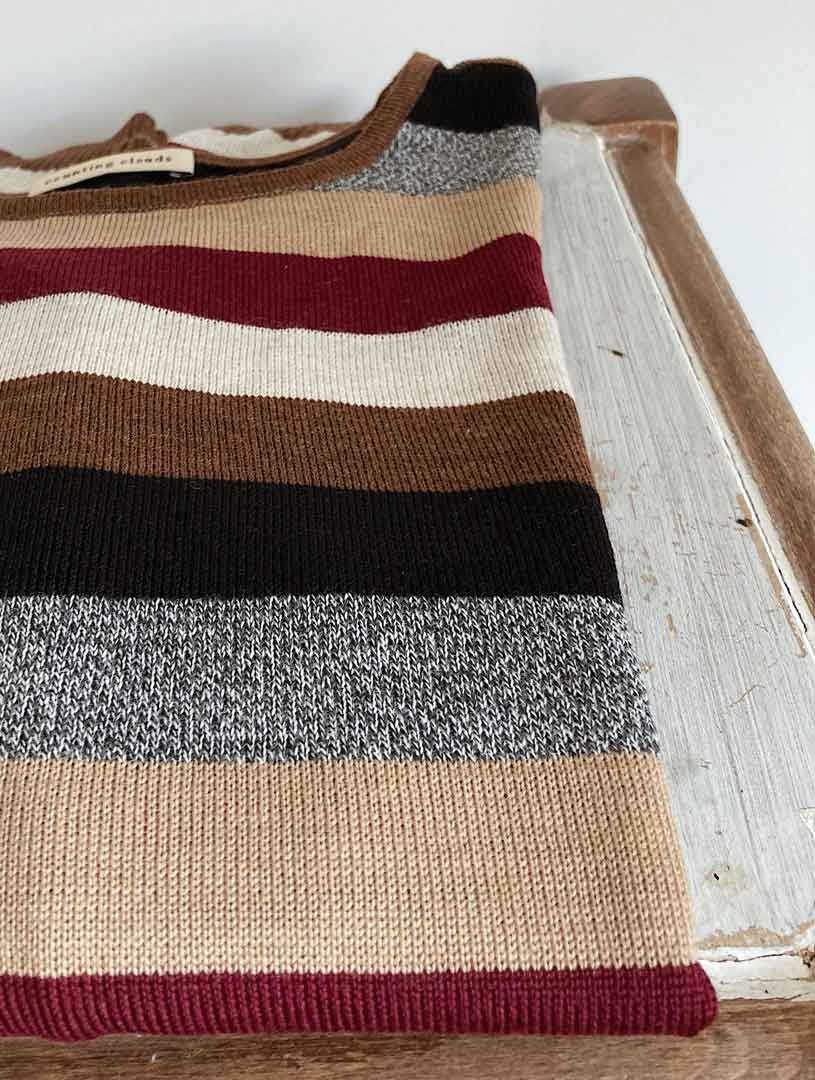 Jersey rayas de lana merino estilo vintage - Imagen 7