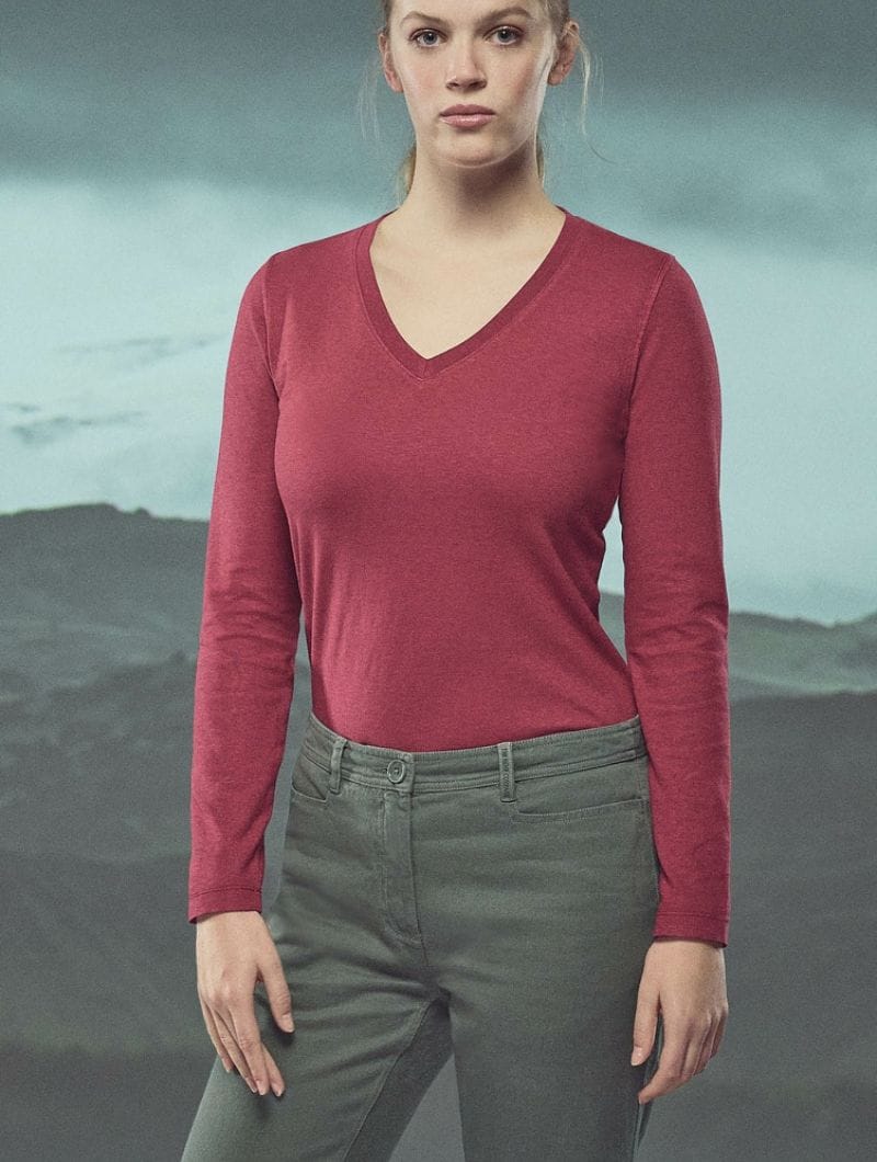 Pantalones campana para mujer de cáñamo y algodón orgánico - Imagen 4