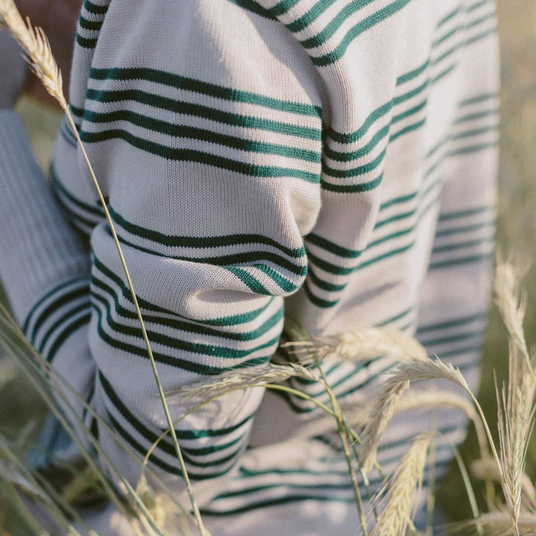 Suéter mujer de rayas de algodón egipcio - Imagen 3