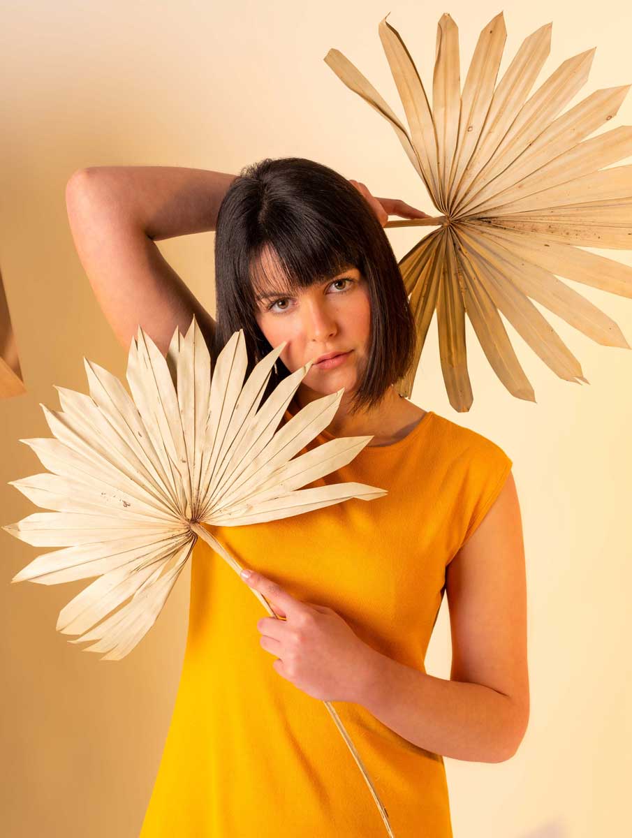 Vestido largo de punto de colores lisos - Imagen 3