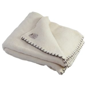 Edredón blanco de lana ecológica