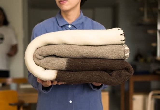 Edredón cama 100% lana ecológica tricolor - Imagen 4