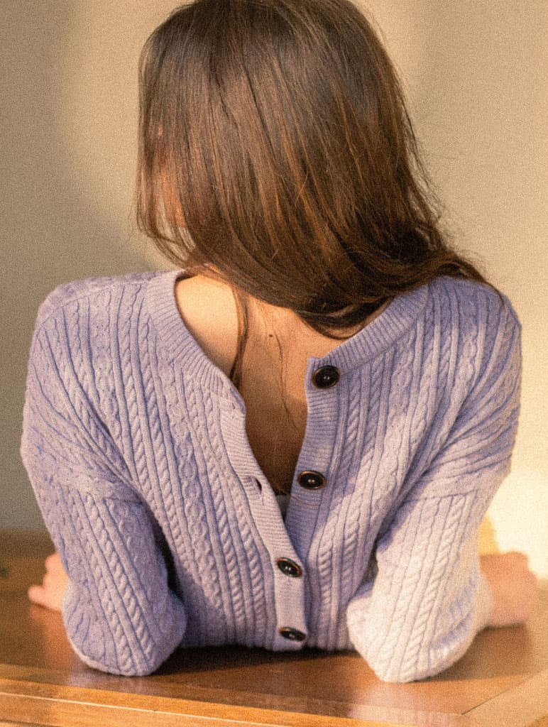 Chaqueta de ochos color lavanda - Imagen 3