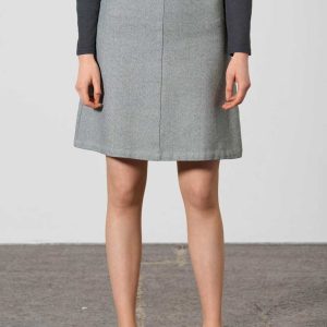 Falda lisa de cáñamo y algodón reciclado