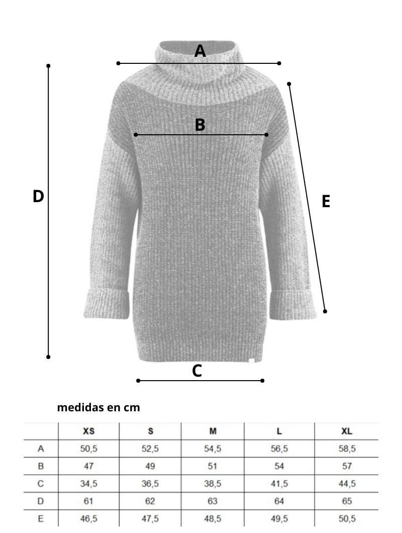 Jersey cuello tortuga de fibras recicladas - Imagen 8