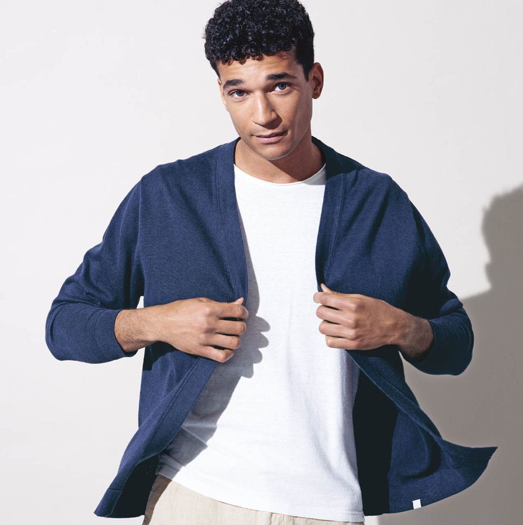 Chaqueta de punto hombre sin botones ecológica - Imagen 8