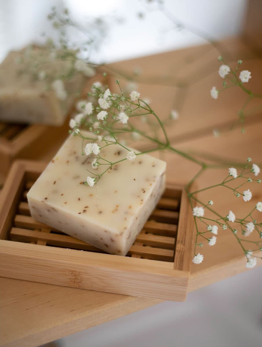 Jabonera madera de bambú rectangular - Imagen 3