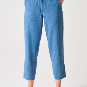 Jeans baggy mujer de cáñamo y algodón orgánico