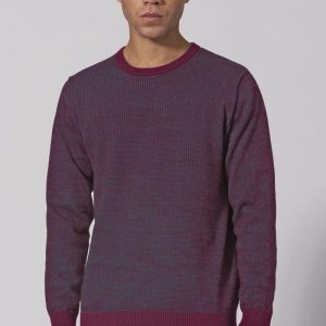 Jersey bicolor de punto gofre para hombre