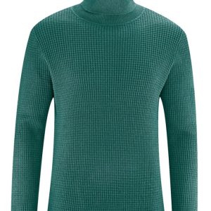 Jersey cuello alto hombre color verde