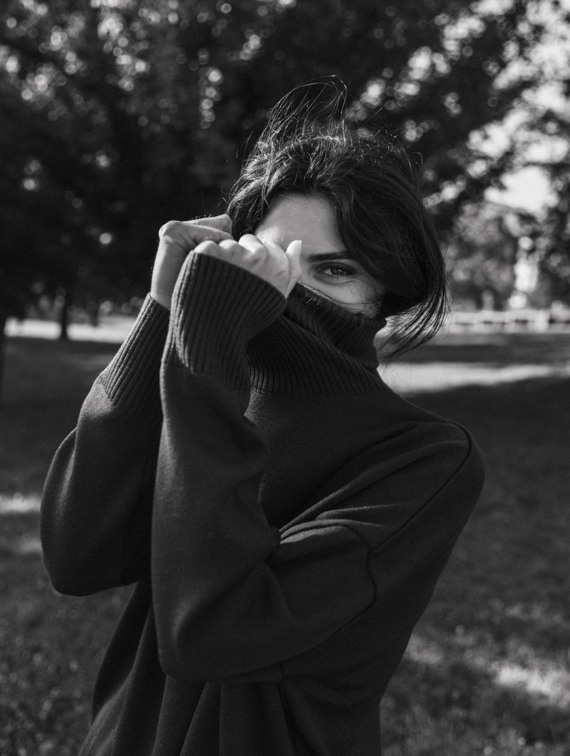 Jersey cuello cisne chocolate de lana merino - Imagen 6