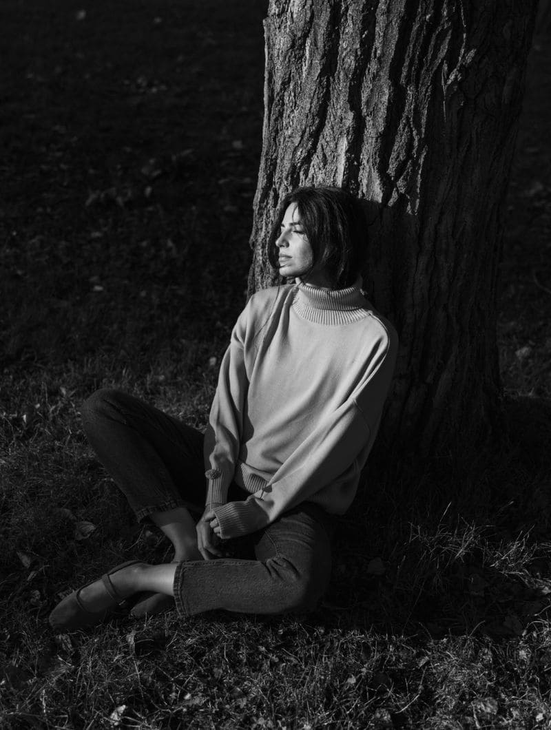 Jersey cuello cisne yema de lana merino - Imagen 6