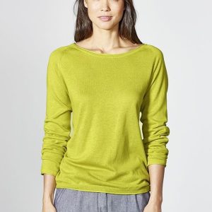 Jersey de punto ligero con manga ranglan