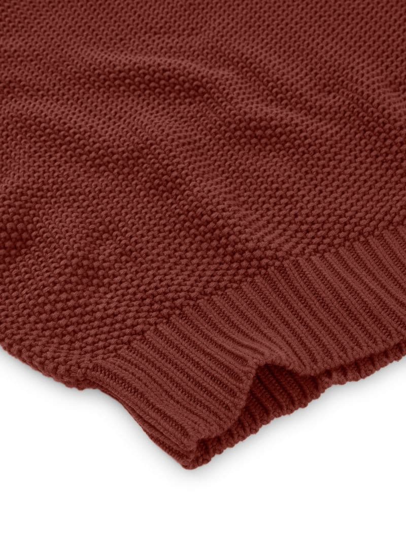 Jersey granate de manga trenzada 100% algodón orgánico - Imagen 8