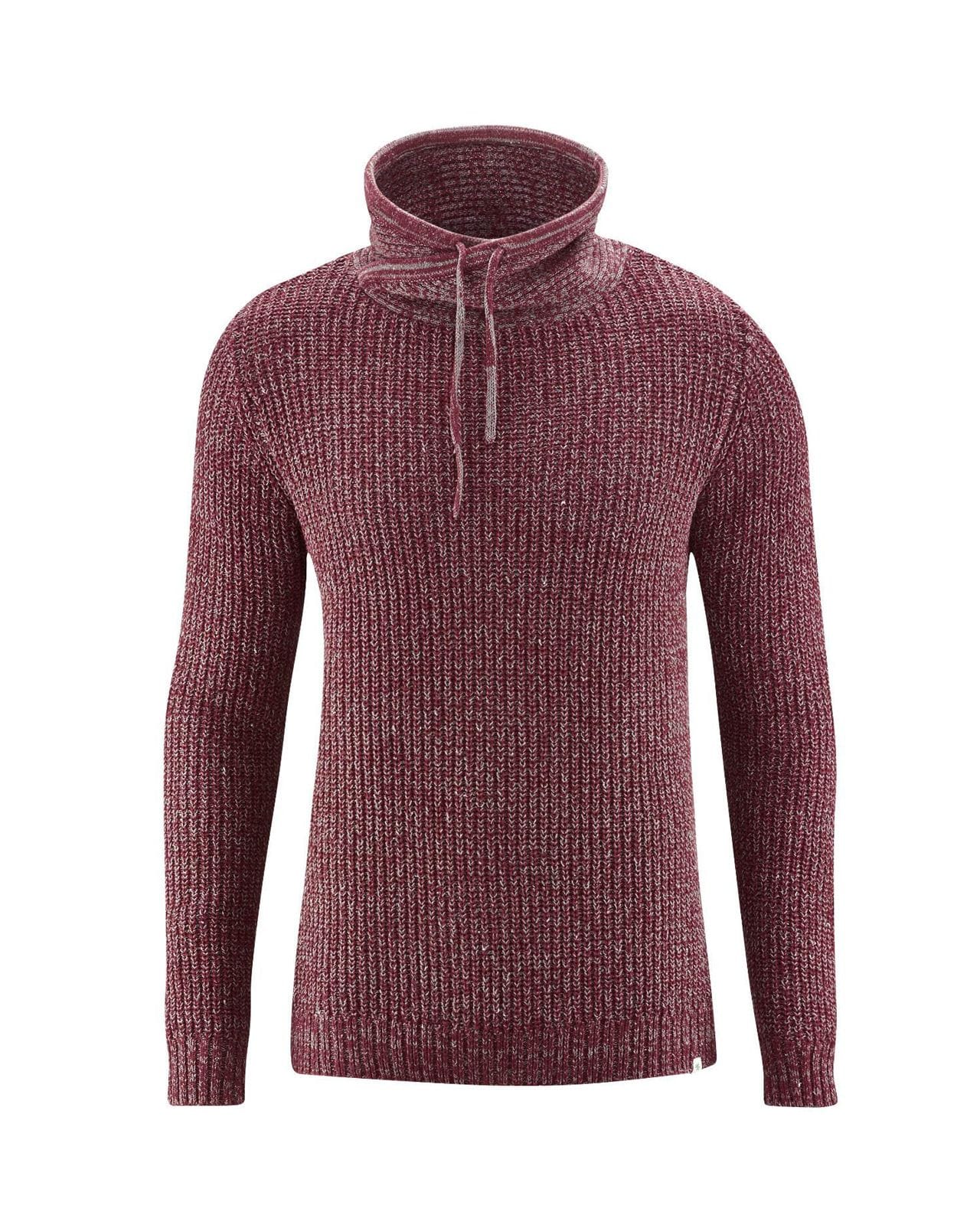 Jersey hombre de cuello alto de fibras naturales