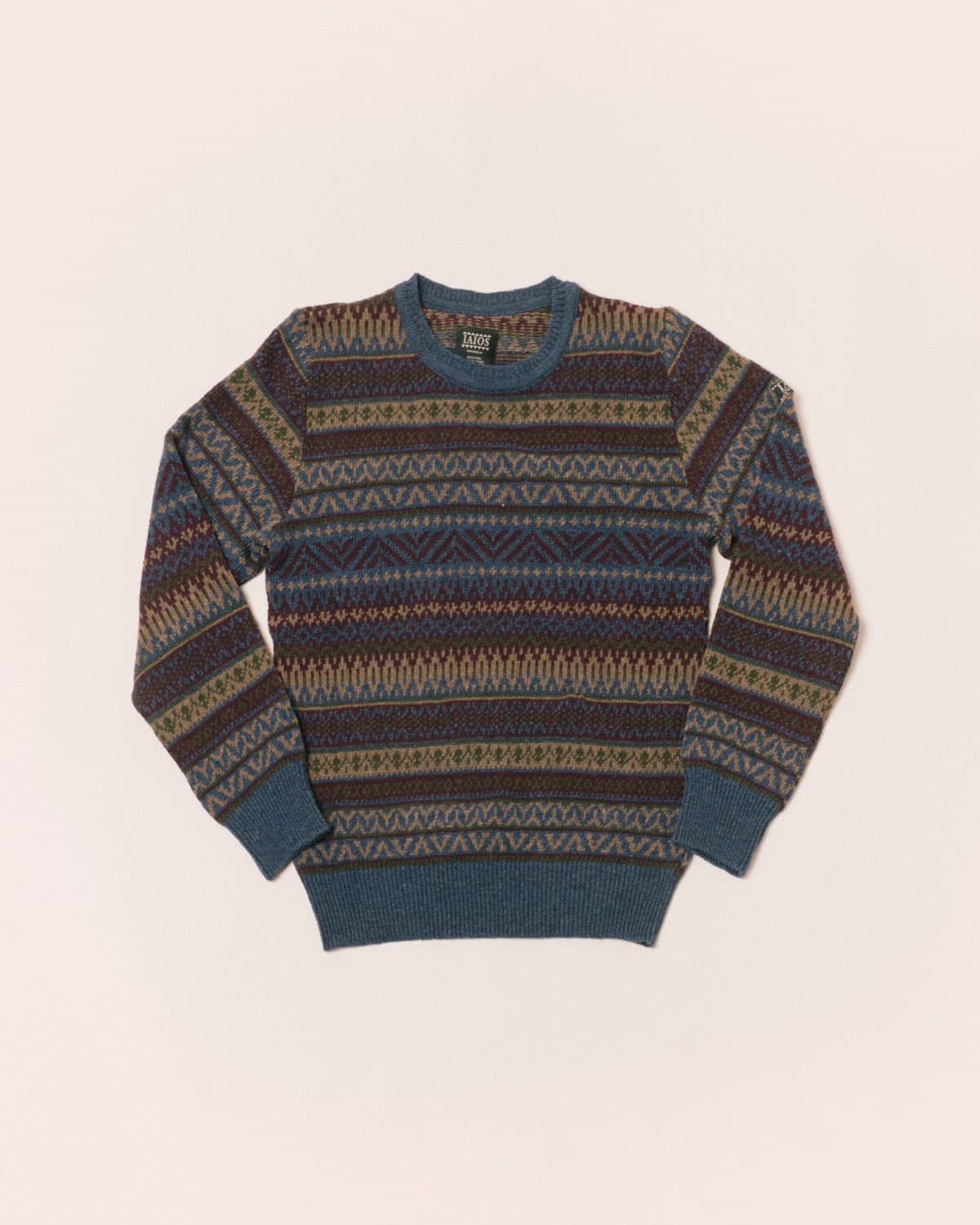 Jersey jacquard hombre de lana reciclada - Imagen 9